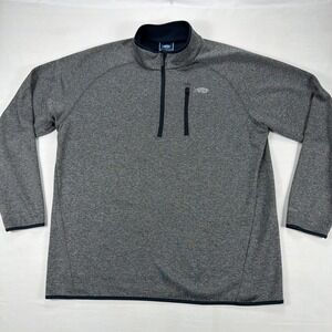 AFTCO AFTECH Performance Fleece Quarter Zip Pullover XXL Gray Heathered Men